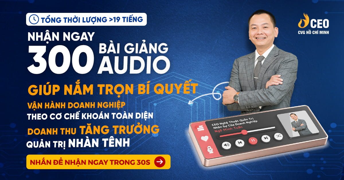 300 Bài giảng Audio Bí quyết Vận hành Doanh nghiệp bằng Cơ Chế KHOÁN TOÀN DIỆN