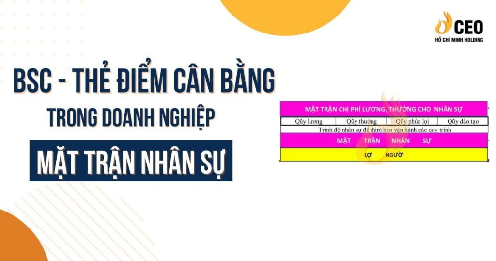 BSC – Thẻ điểm cân bằng trong doanh nghiệp (Phần 4): Mặt trận nhân sự