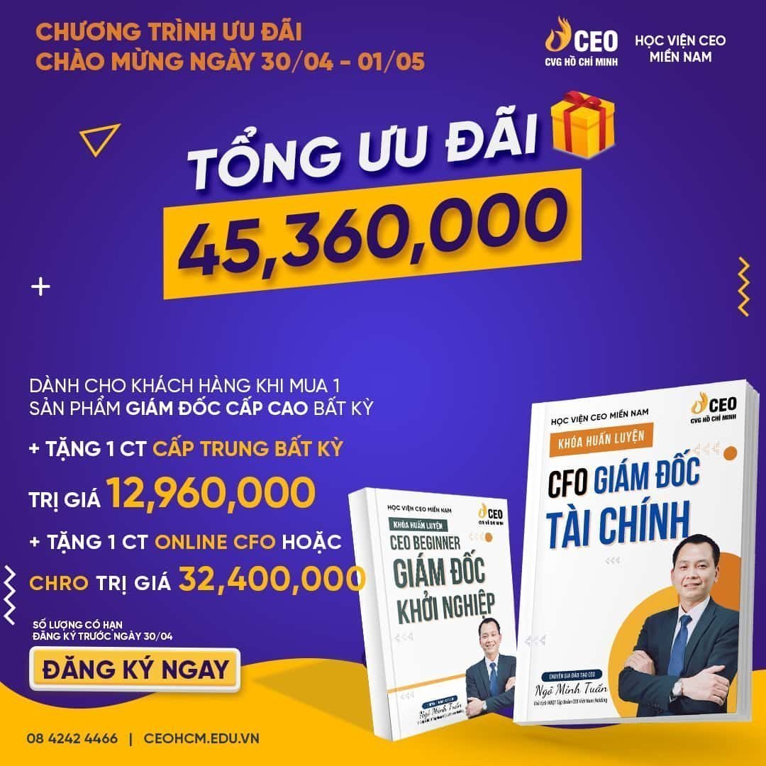 Chương trình ưu đãi Chào mừng Đại lễ 30/04/2022