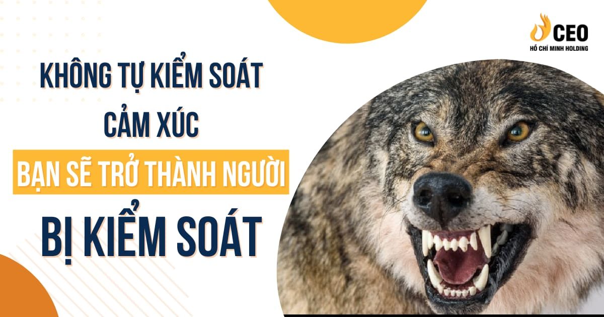 Không tự kiểm soát cảm xúc, bạn sẽ trở thành người bị kiểm soát