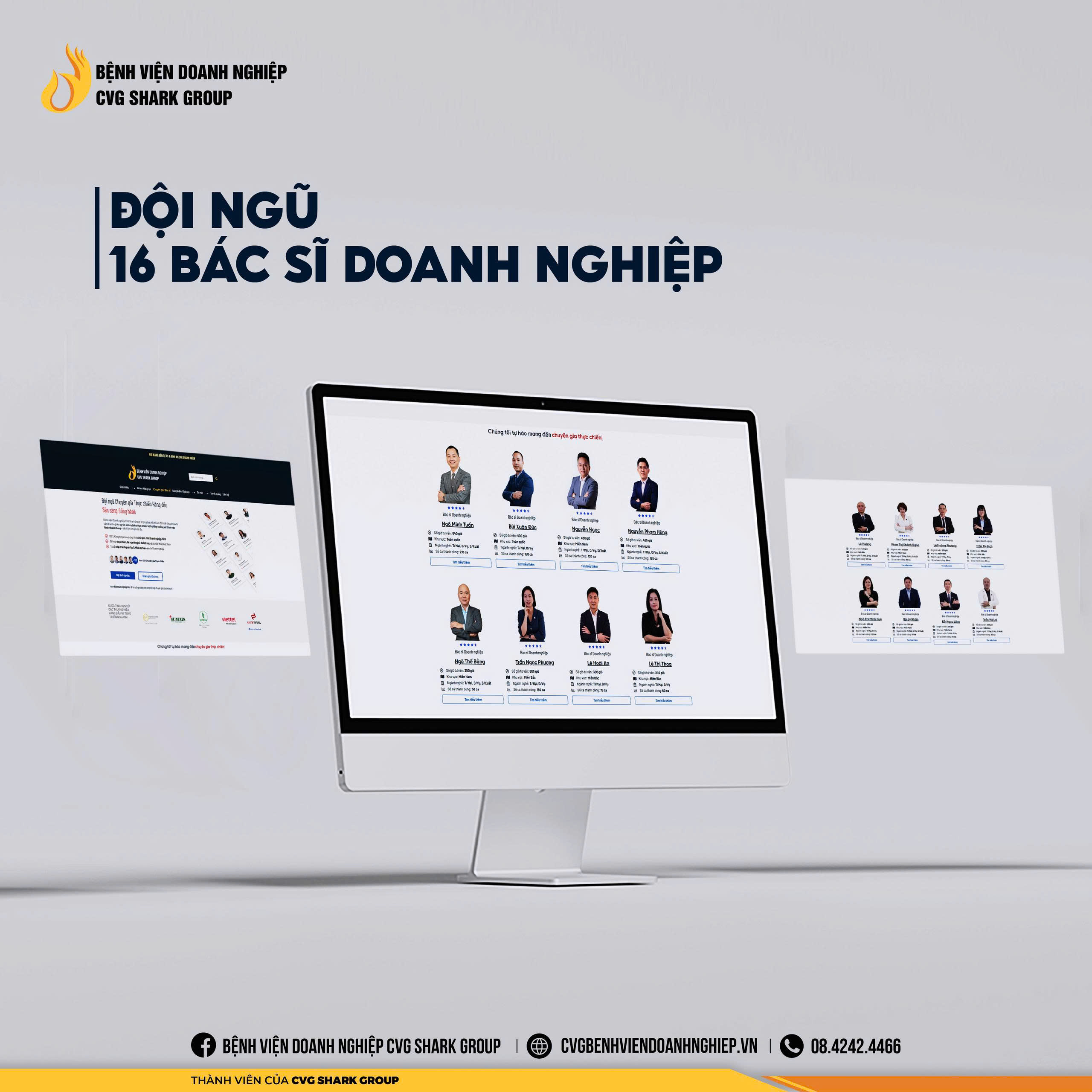 Đội ngũ 16 Bác sĩ Doanh nghiệp của Bệnh viện CVG