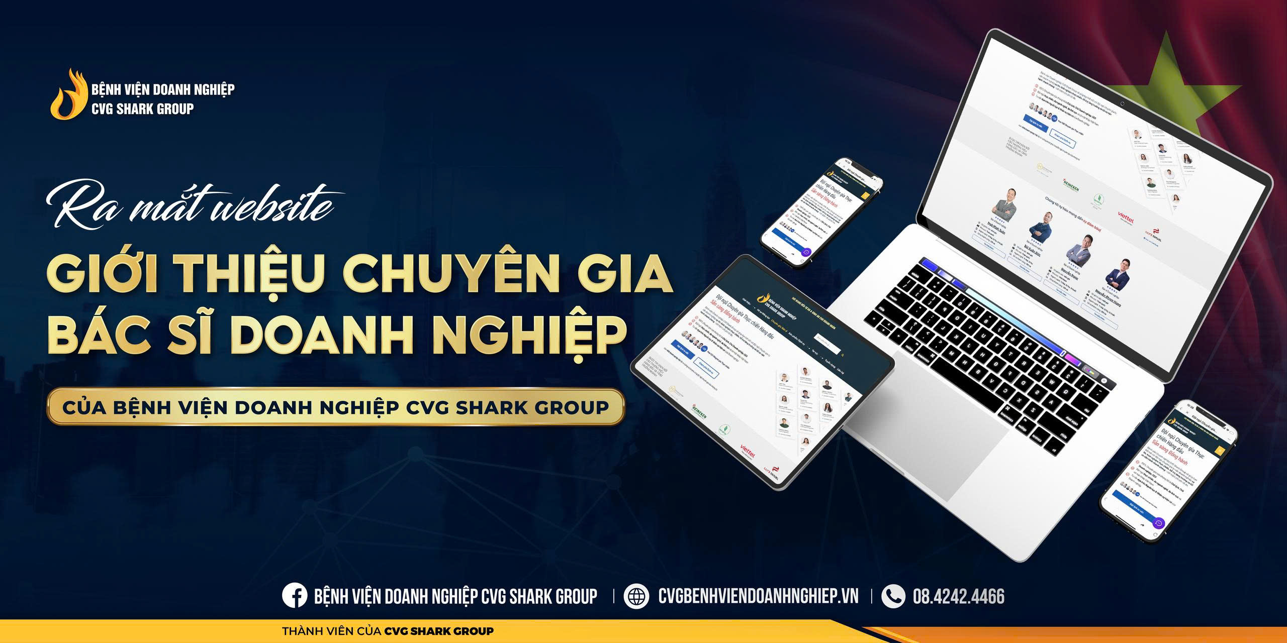Ra mắt Website Giới thiệu Chuyên gia Bác sĩ Doanh nghiệp của Bệnh viện Doanh nghiệp CVG Shark Group
